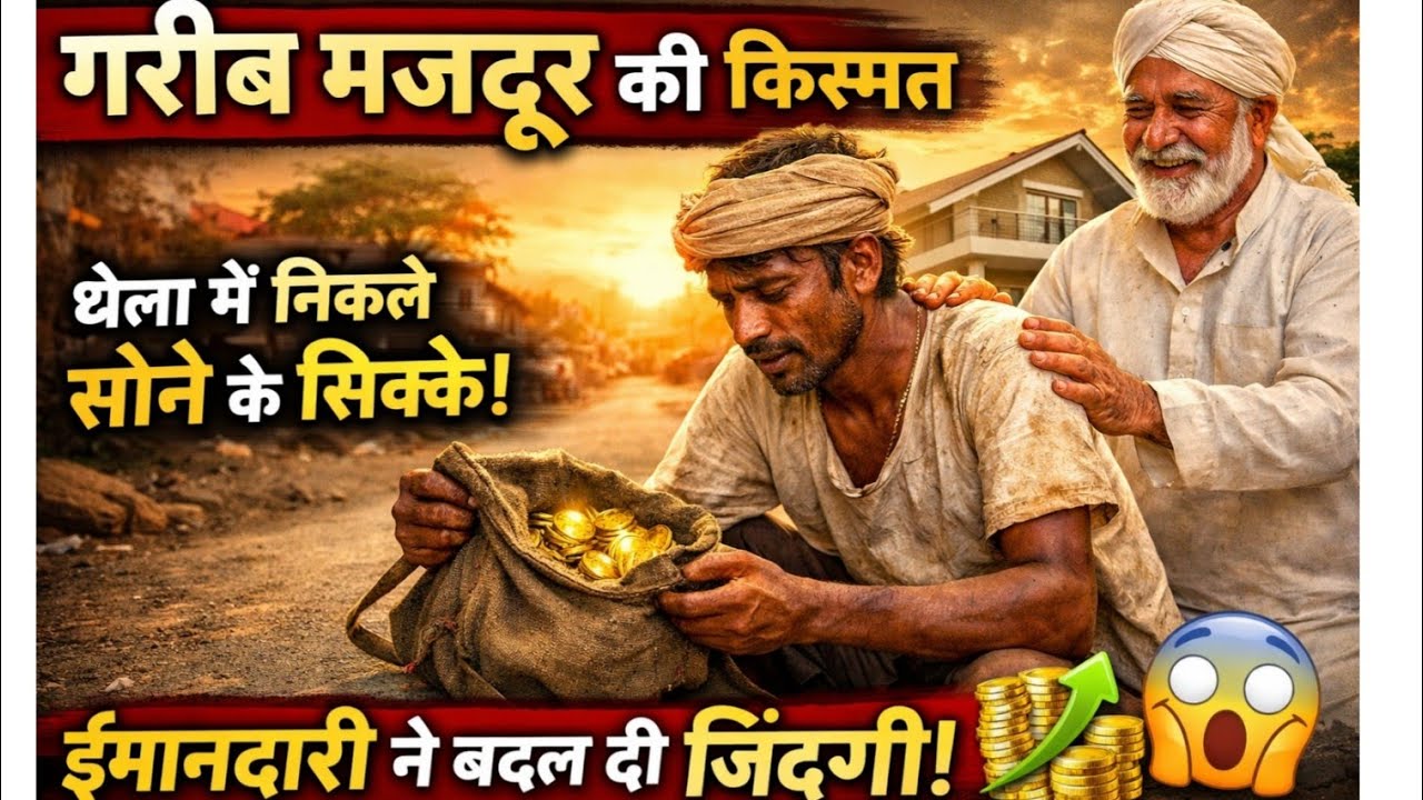 गरीब मजदूर की किस्मत बदल गई 😲 | दिल छू लेने वाली कहानी | Moral Story | CartoonCraftery1 
