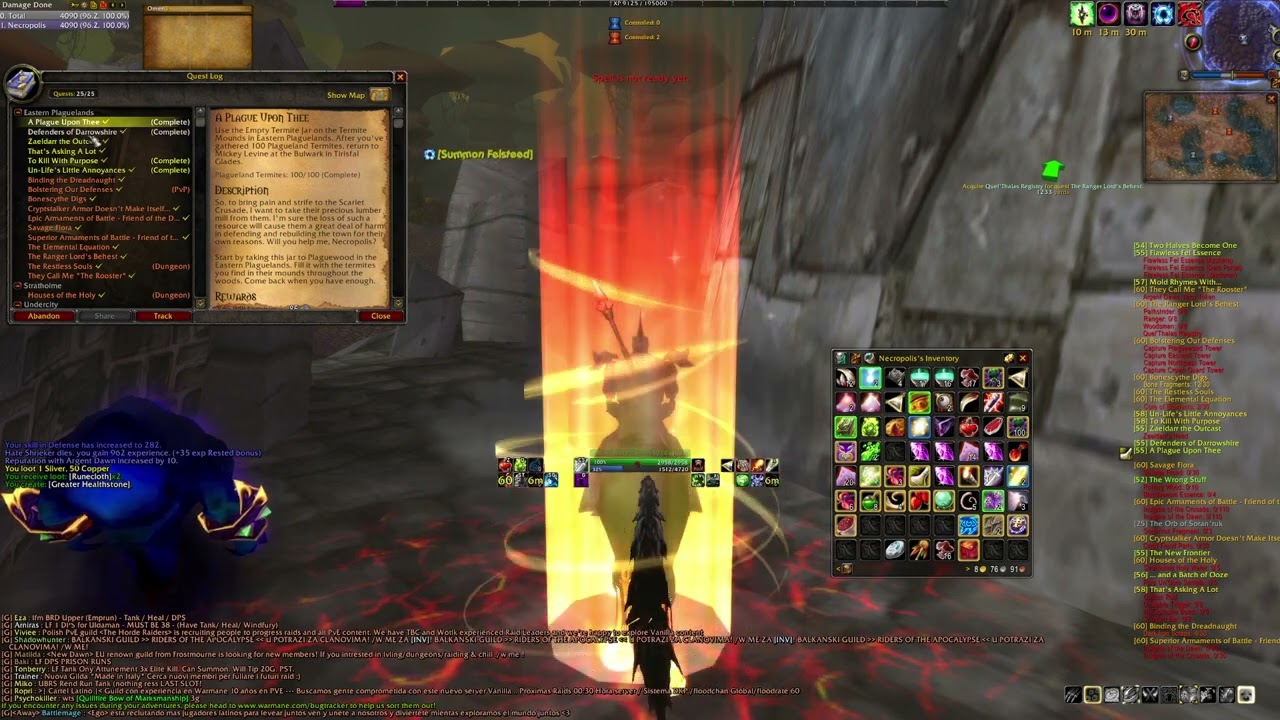 Warlock | Vanilla | Leveling Up | LVL 57