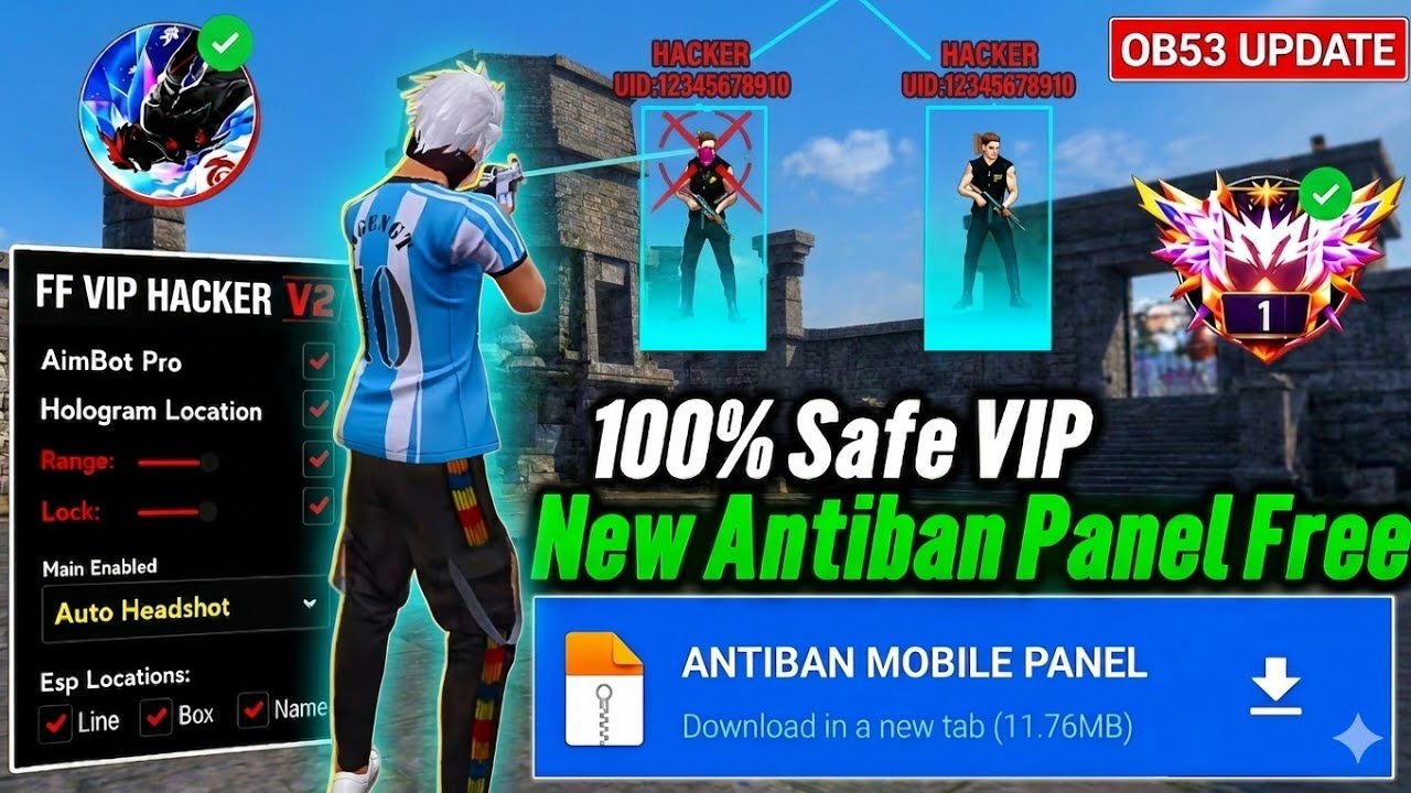 Ob53 Free Fire Panel Mobile 🔥 FF Antiban Panel | Free Fire Hack New 😈 FF Injector 2026 | FF Panel