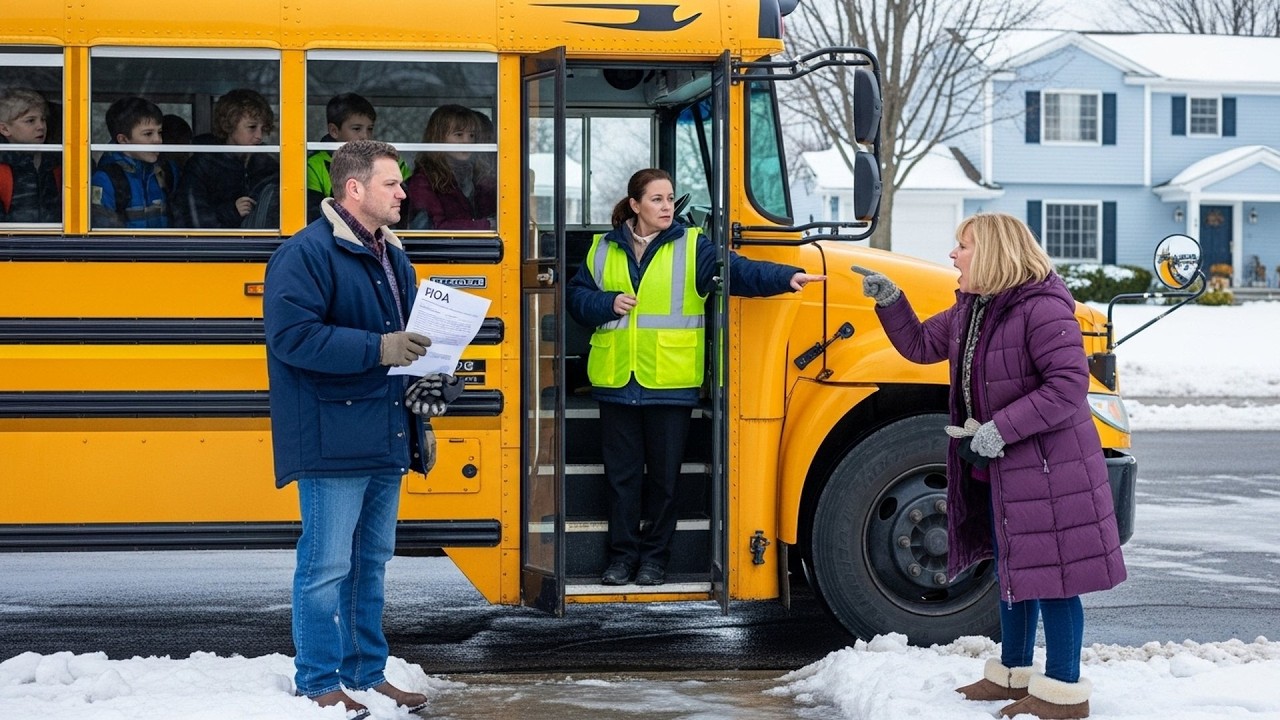 HOA Banned Snow Removal Before 8 AM, So I Let Ice Build And Their Bus Couldn't Pick Up Kids