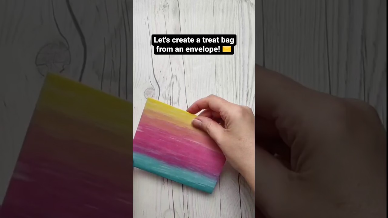 How to Create a Mini Treat Bag from an Envelope :: Short Video