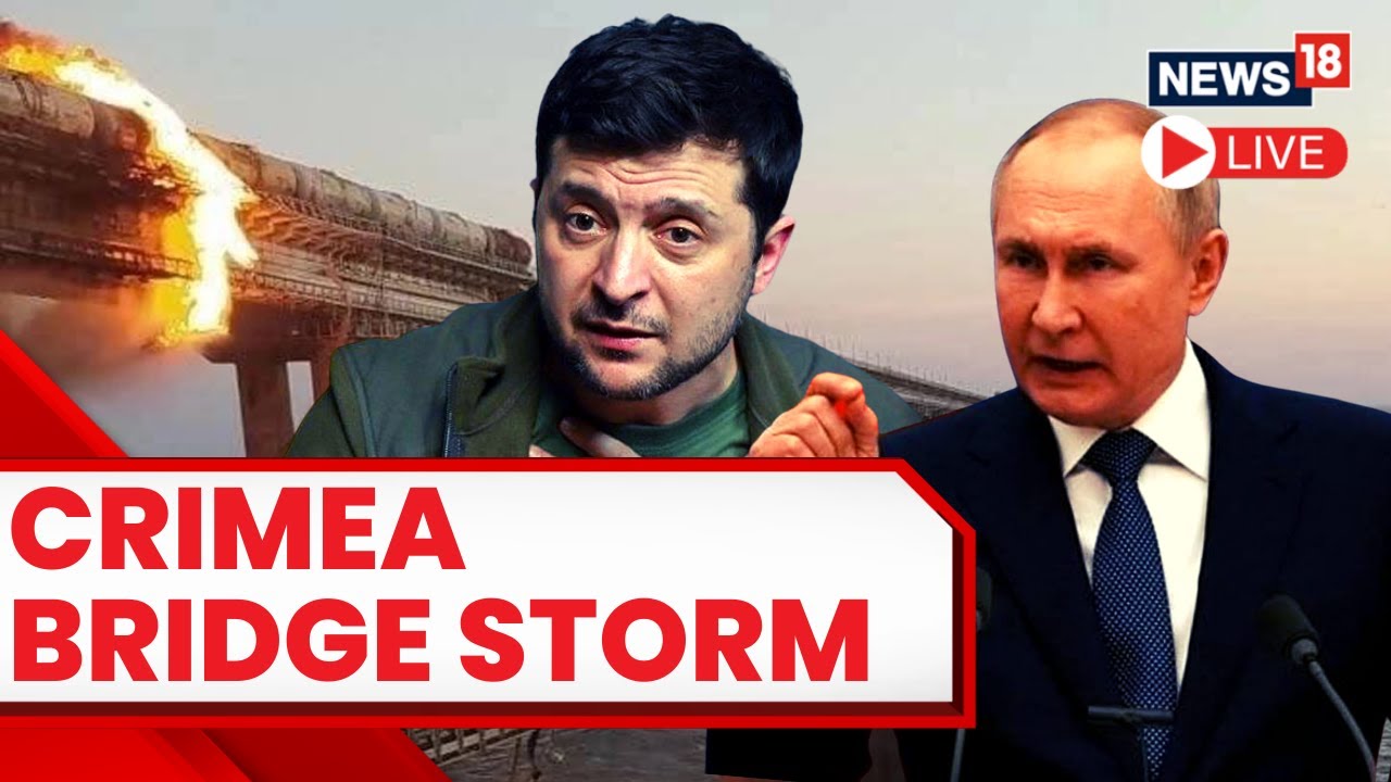 Explosions on Crimean Bridge Disrupt Key Link to Russia | Crimea Bridge Explosion Today LIVE News