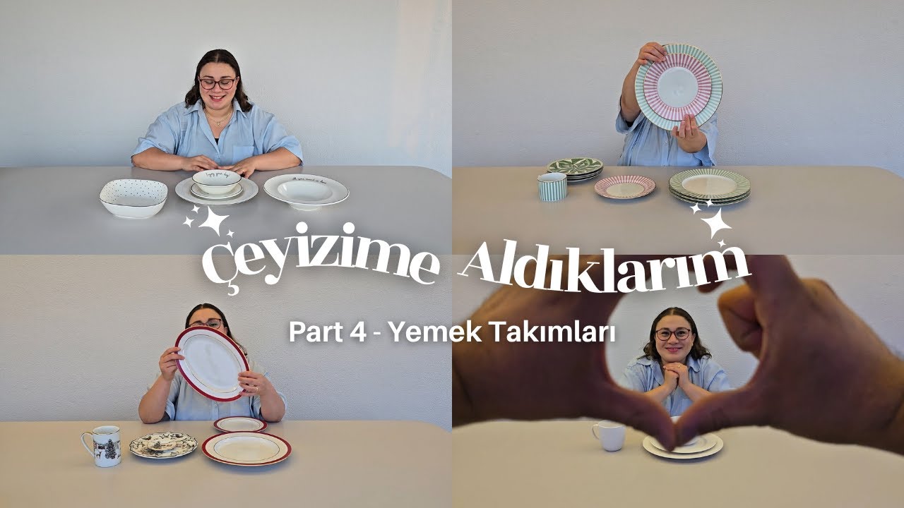 ÇEYİZİME ALDIKLARIM PART 4 | YEMEK TAKIMLARIM | PORLAND, HM&HOME | #çeyiz #yemektakımı #hmhome 
