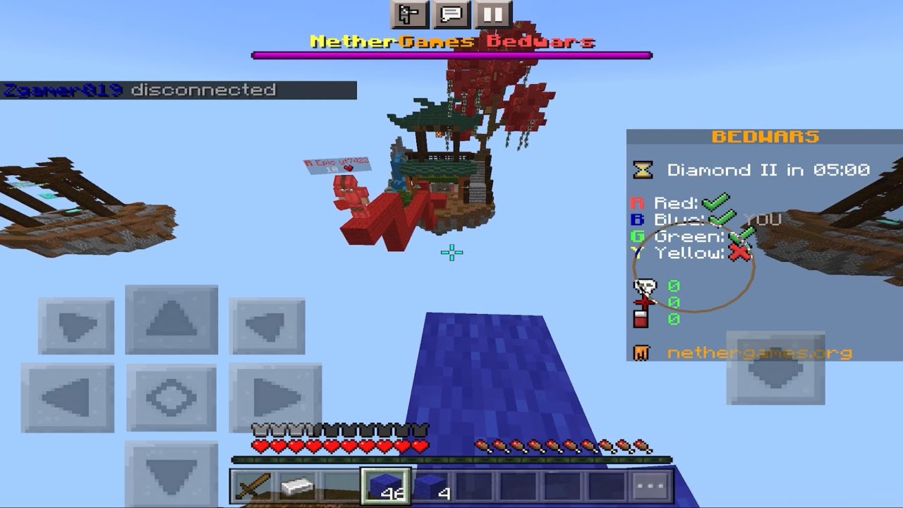 Doing Bedwars Squads again (Nethergames)