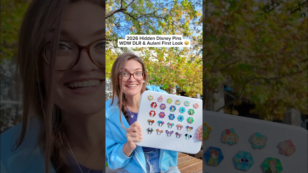 Disney Parks NEW 2026 Hidden Disney Pins First Look 🪄 #disneyworld #disneypins #disney #disneyparks