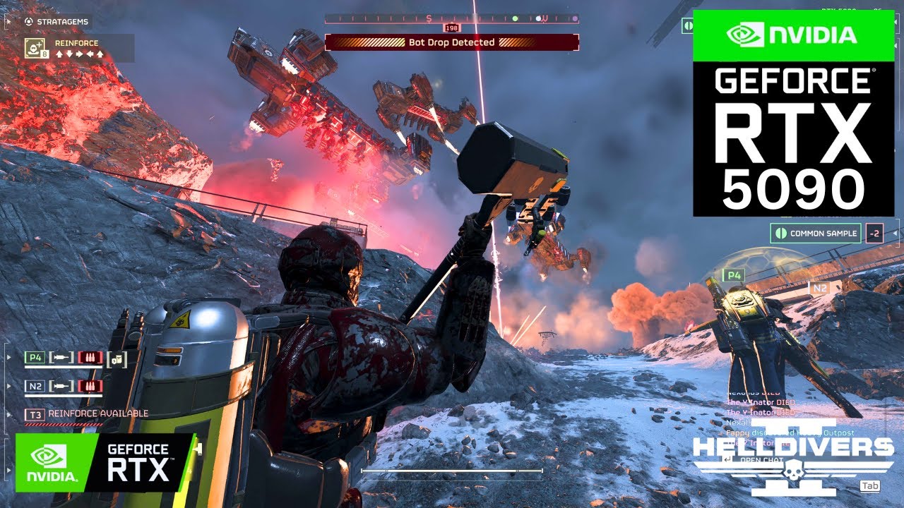 HELLDIVERS 2: BREACHING HAMMER on RTX 5090 32GB (4K Maximum Graphics)