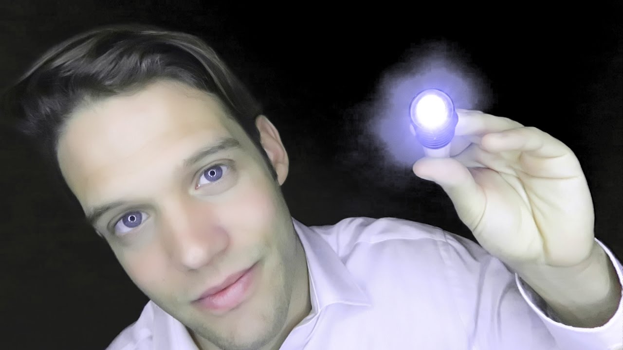 ASMR Light Trigger Hypnosis Psychologist Role Play w/ Close Whispers