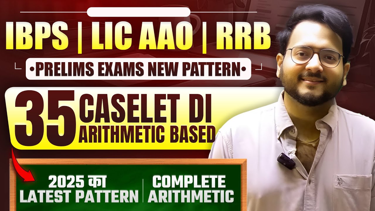 🔴 ✅ 35 Caselets for Chapterwise Arithmetic Revision ✅ IBPS CLERK, LIC AAO | Harshal Agrawal