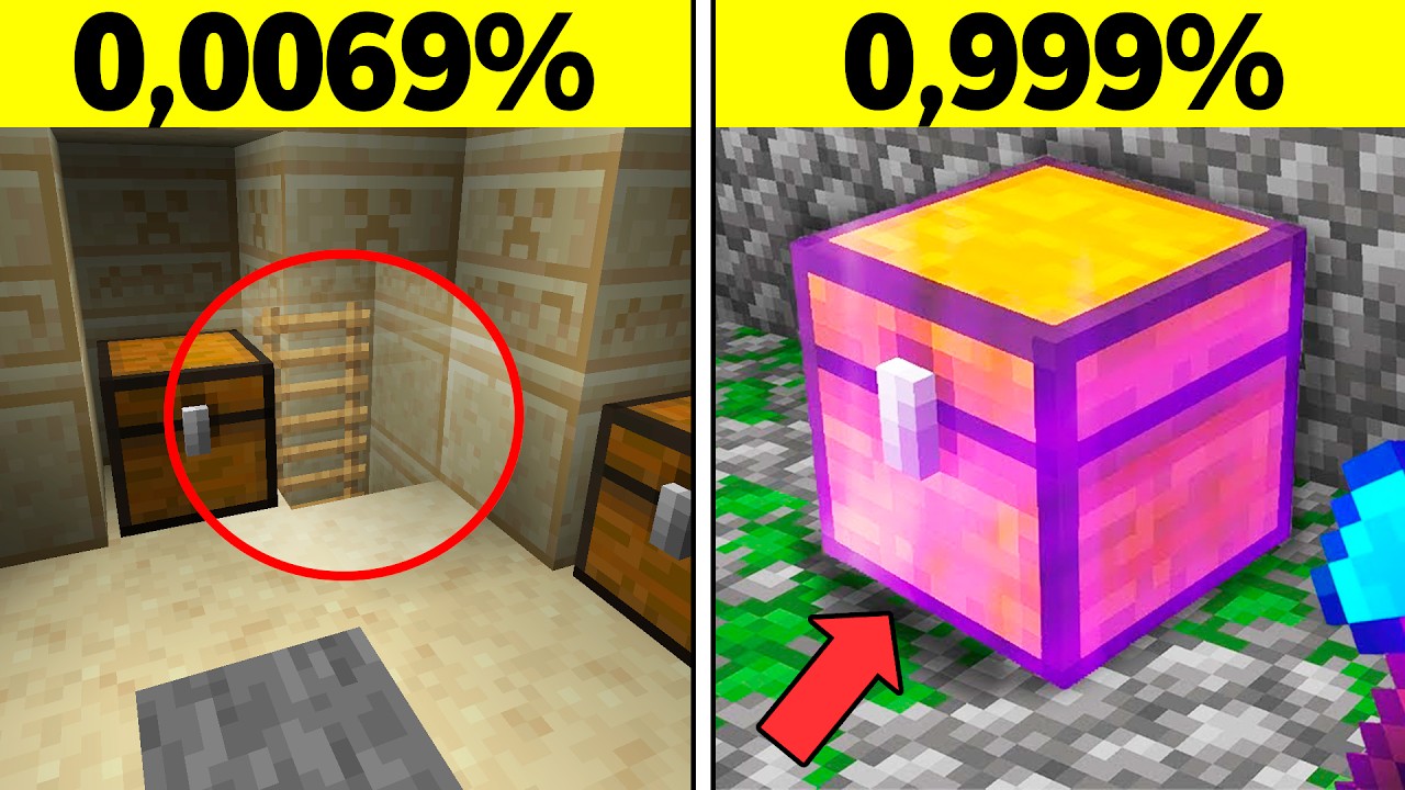 Las 14 Habitaciones SECRETAS M&Aacute;S RARAS de Minecraft