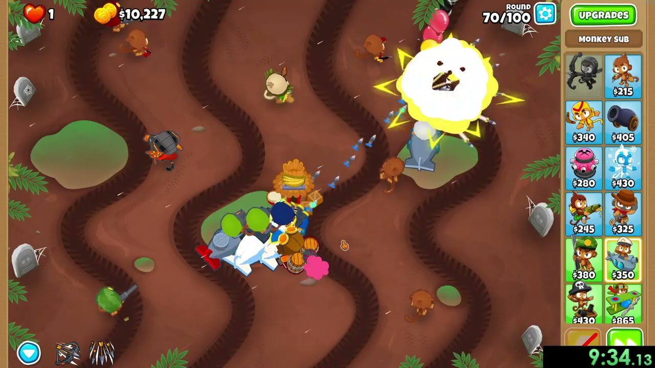 [BTD6] Muddy Puddles - Chimps Speedrun in 15:00 (v51.1)