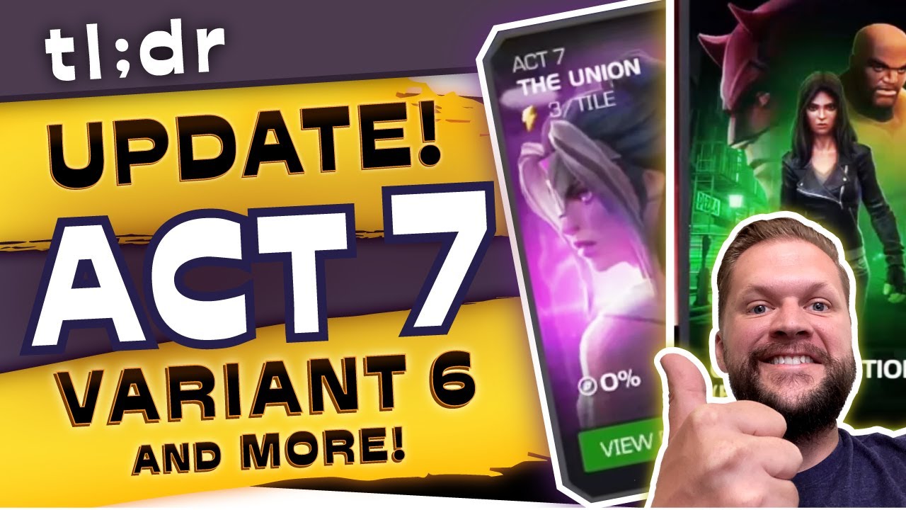 tl;dr DEV DIARY Update! Act 7 Book 2 in December! Variant 6! Arena AW! | Marvel Contest of Champions