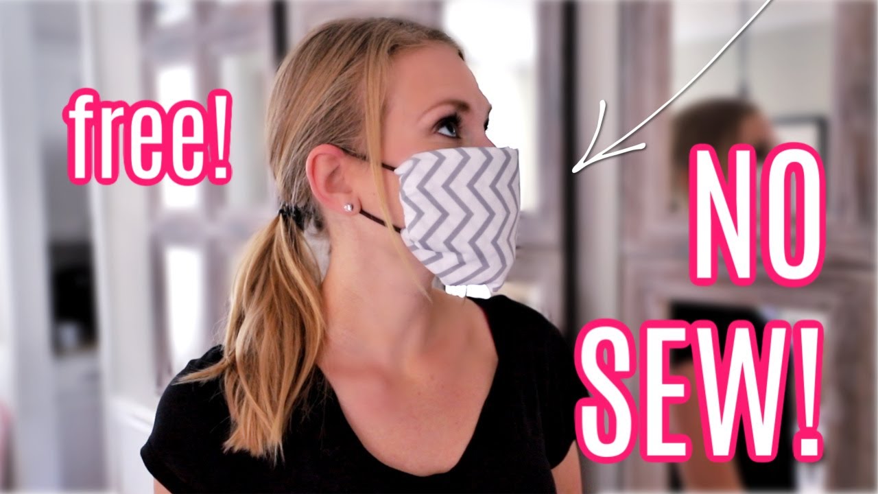 DIY *NO SEW* FACE MASKS! (free and easy!)