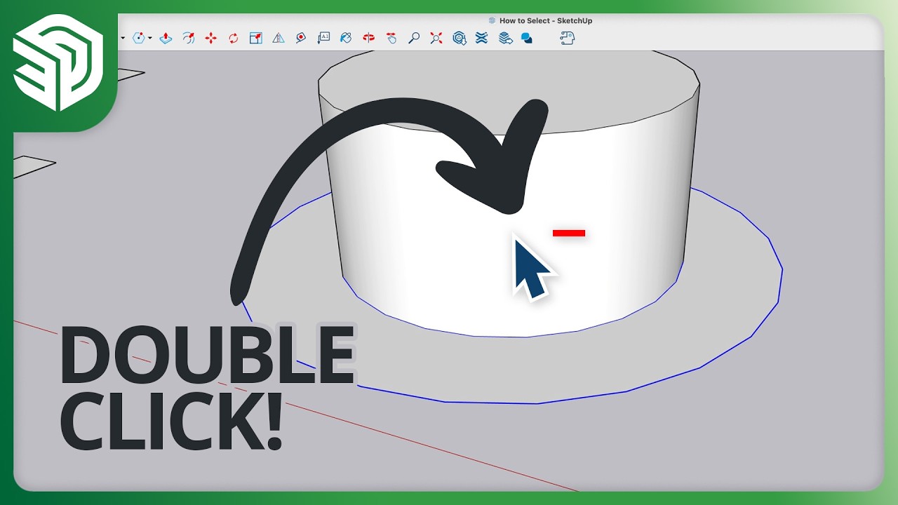 Хитрости выделения в SketchUp ↖✨ Повышайте уровень своего выделения