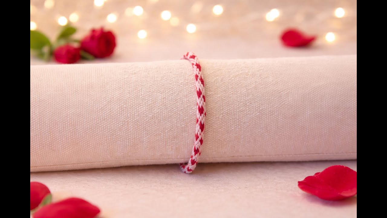 Calming Kumihimo Bracelet | Valentine Colors (Beginner Friendly)