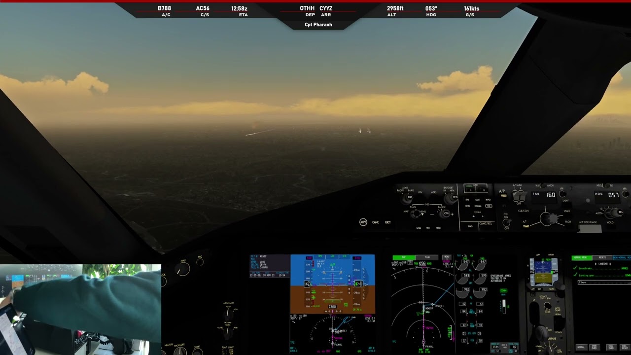 AC56 Early Morning Final Approach and Landing RWY 06L in Toronto - P3D5 QW787