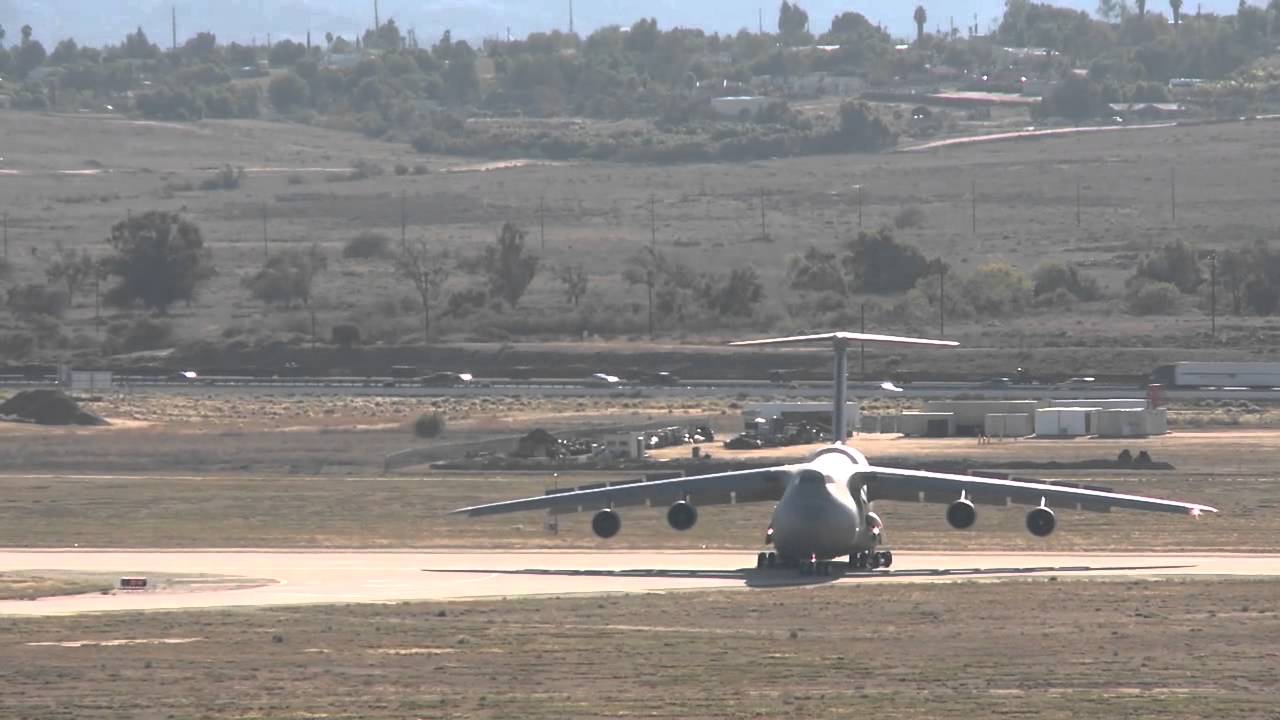 C-5s at March Air Reserve Base, California (HD) 1280x720