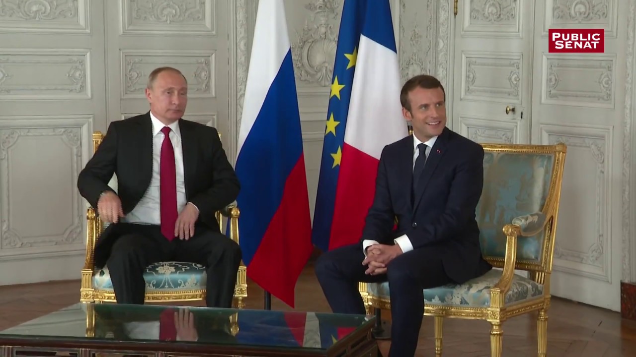 Rencontre entre Emmanuel Macron et Vladimir Poutine à Versailles