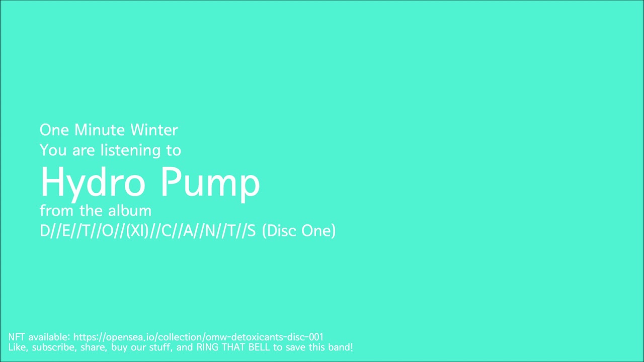 One Minute Winter - Hydro Pump 【Legator Lucas Mann LM-9】【オリジナル】