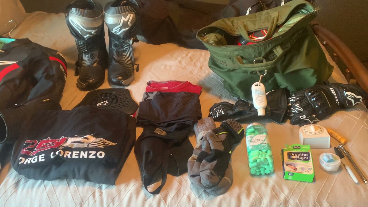 Track Day Essentials (motorcycle), Track Day Gear