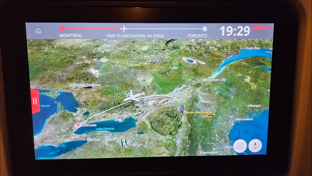 Arriving in Toronto From Montreal Aboard Air Canada Airbus A-330 Jet 2026-01-21