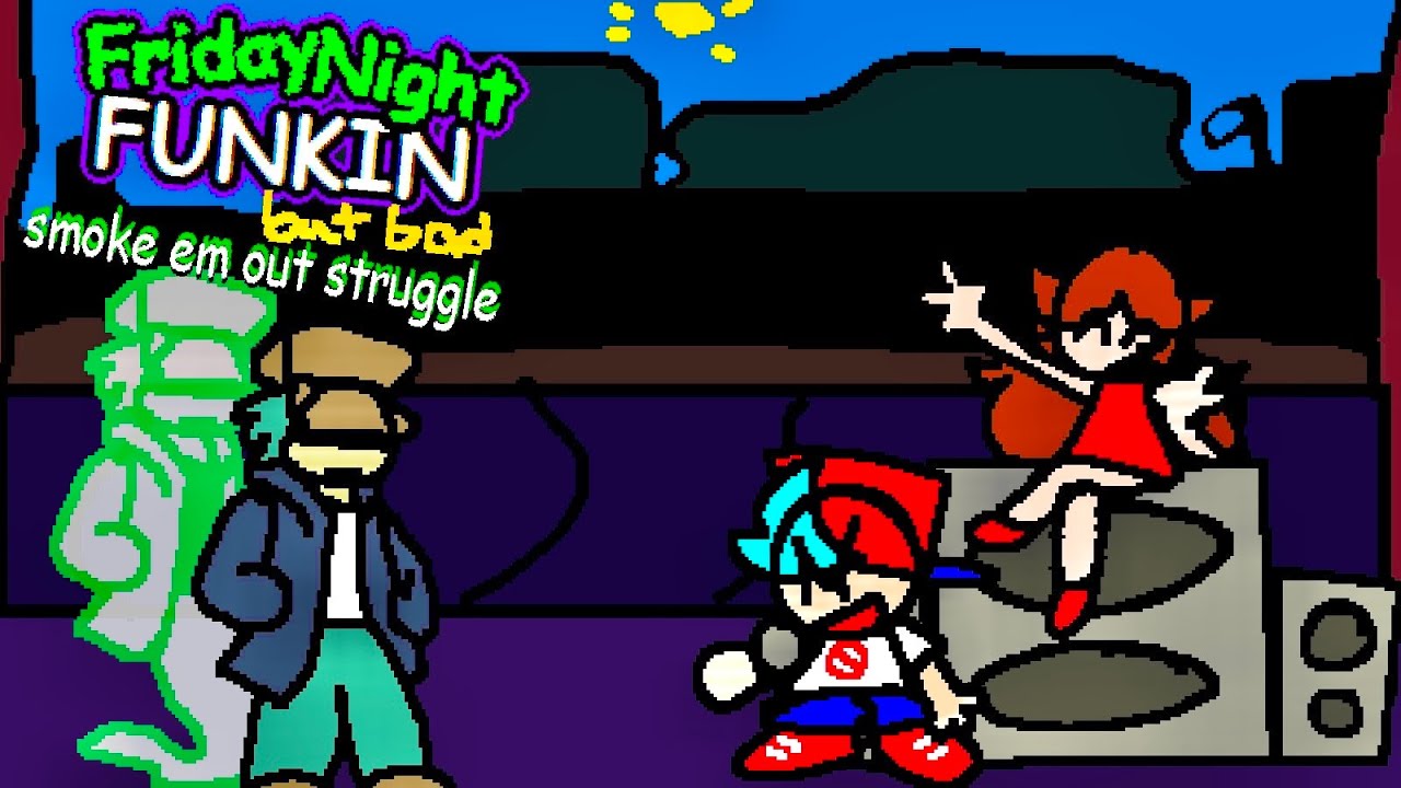 Friday Night Funkin' - V.S. Garcello But BAD [FULL WEEK] - Smoke ‘Em Out Struggle [FNF MODS]