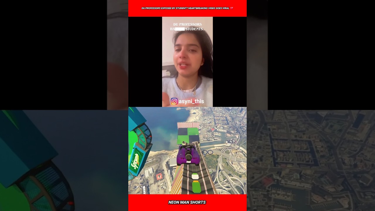 DU Professors Exposed by Student? Heartbreaking video goes viral 💔 #shorts