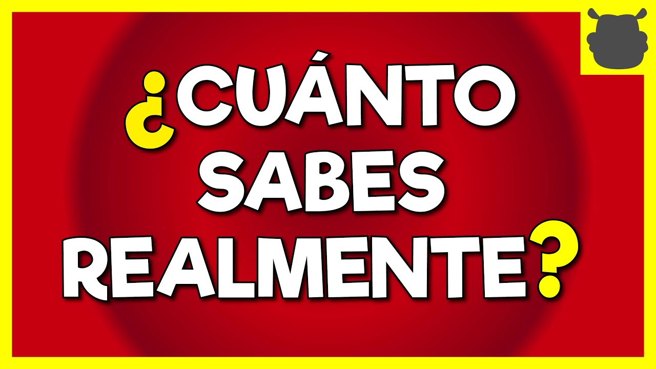 PRUEBA de CULTURA GENERAL 😜 60 preguntas para evaluar tus conocimientos!!