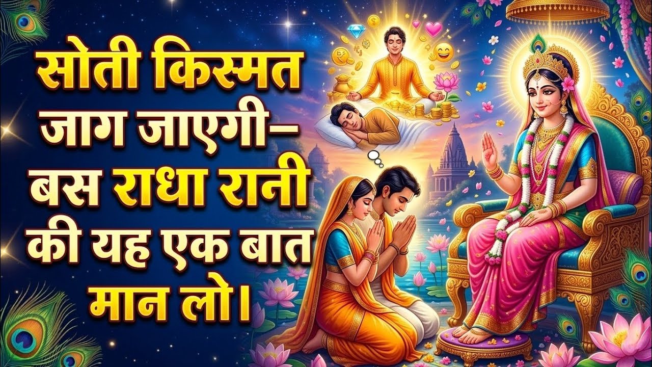 सोती किस्मत जाग जाएगी-बस राधा रानी की यह एक बात मान लो | Radharani ka ashirwad⁩ #motivation #maa