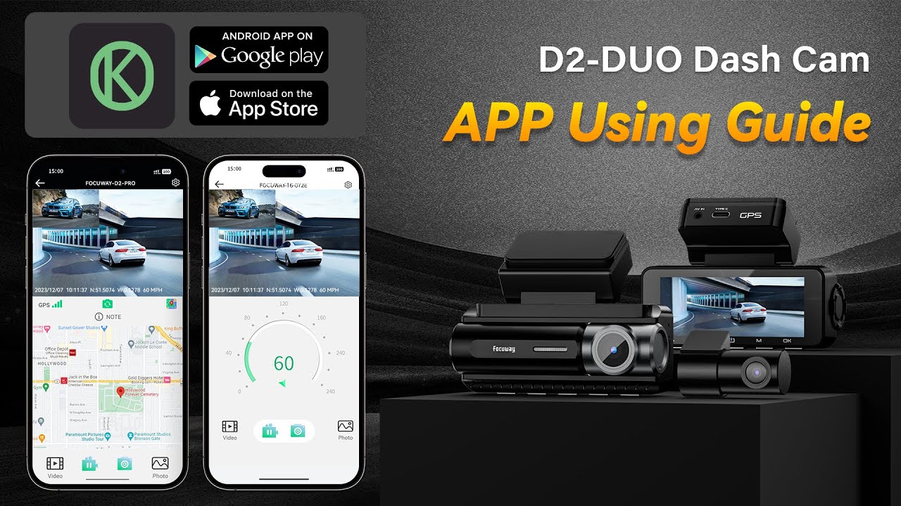 Connect Focuway D2 Duo to your phone: Okcar app using!