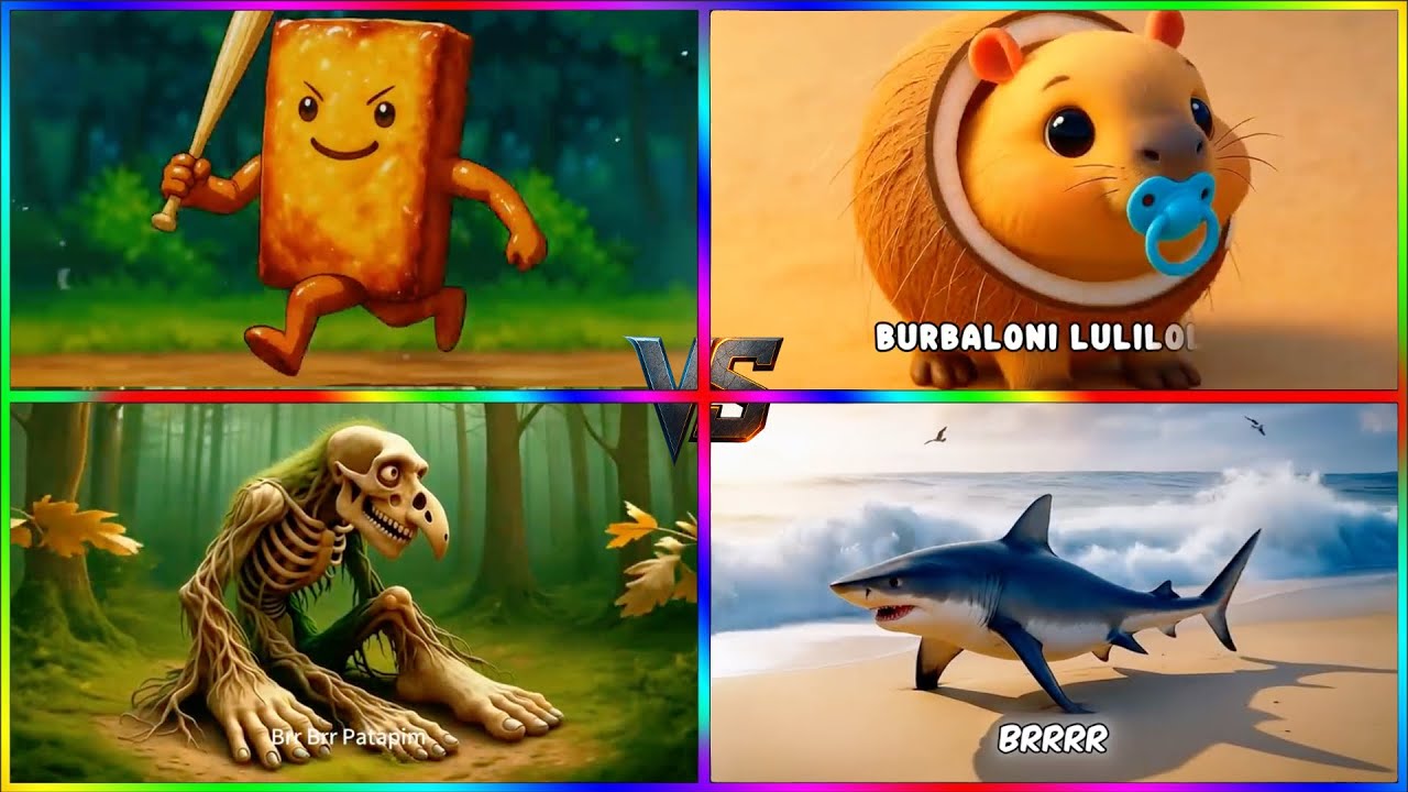 BABY BRAIBROT🆚 TA TA SAHUR 🆚 BOMBARDINO CROCODILO 🆚 TURON SAHUR – Tiles Hop 🎶