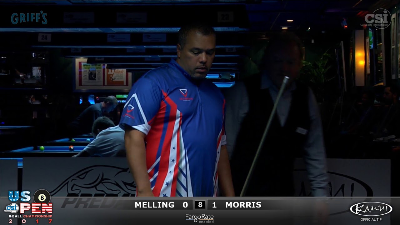 2017 US Open 8-Ball: Melling vs Morris