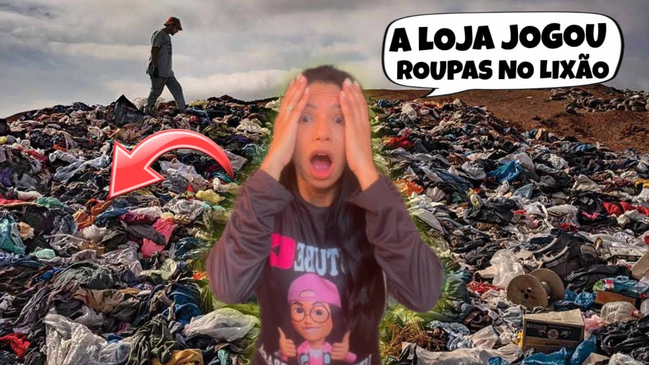 A Loja jogou no Lixo roupas com etiqueta novas inacreditável 