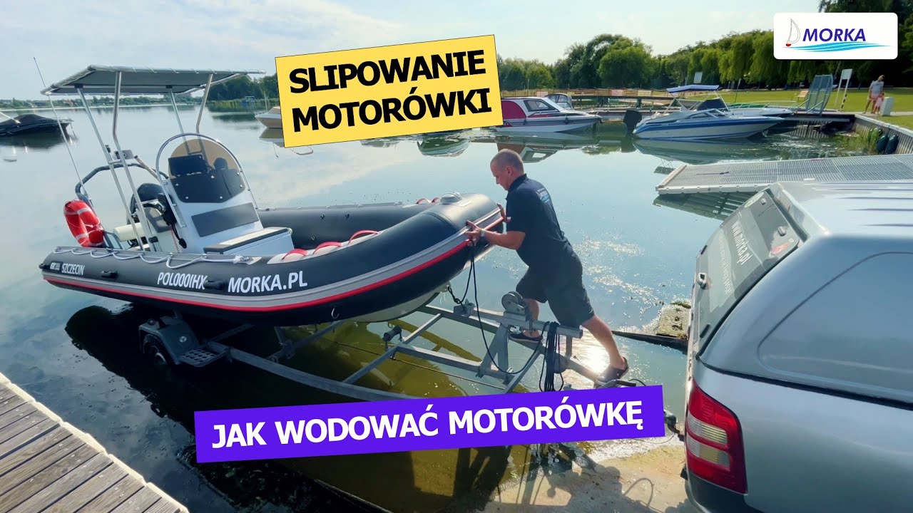 WODOWANIE motorówki na slipie. #SternikMotorowodny