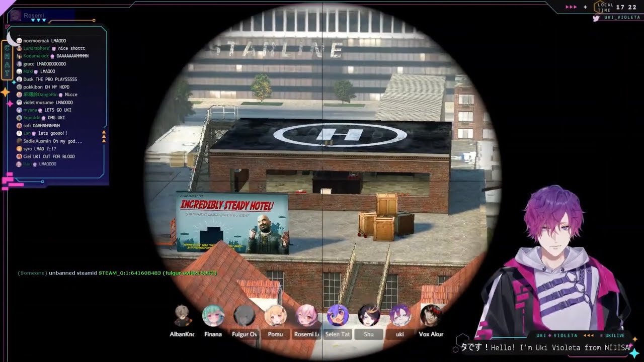 【Multi POV | Nijisanji EN】Sniper Uki in Action in Garry’s Mod TTT