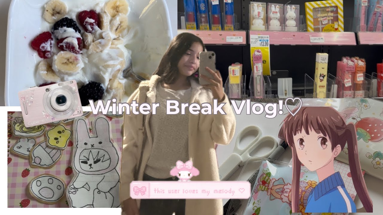 Productive Winter ☃️break VLOG (Christmas haul & dinner , newyears dinner, what | do in a day!!)🐰🌷