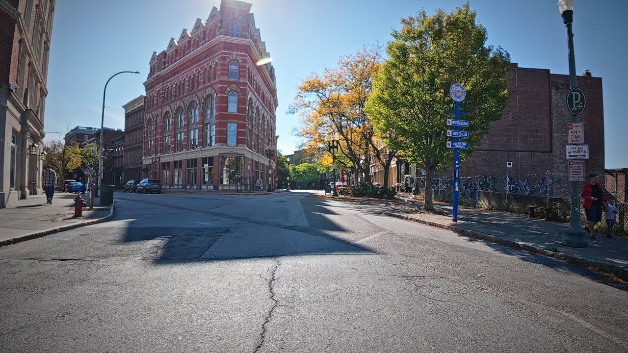 Driving through Troy and Latham in the Autumn | ASMR