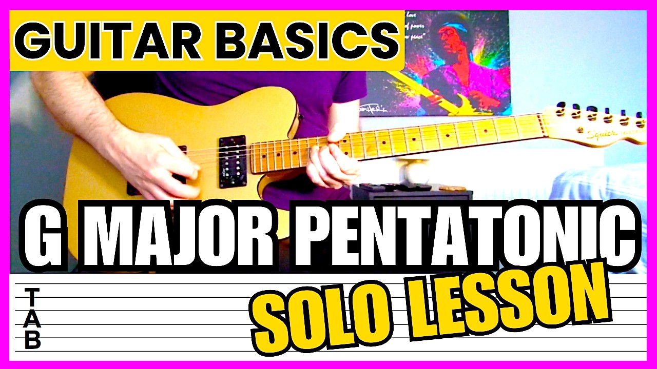 Guitar Basics - G Major Pentatonic Solo (Guitar Lesson) Tab | Tutorial