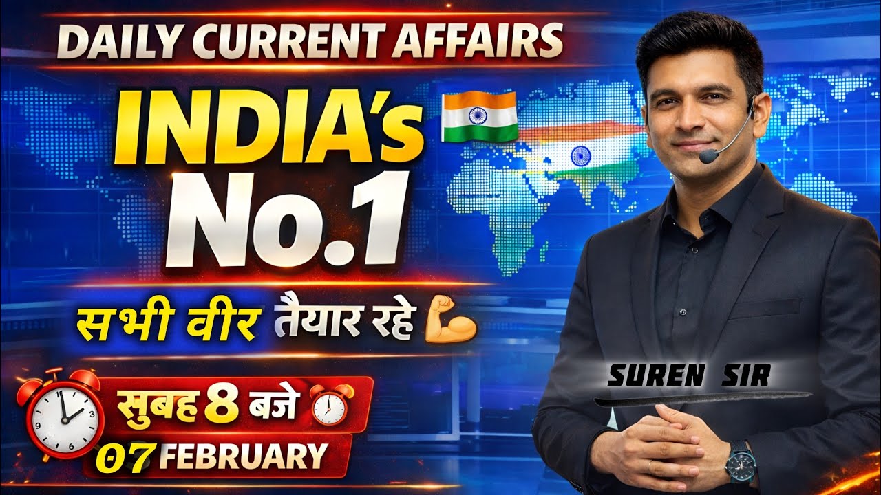 ⏰07 February 2026 Current Affairs | Daily Current Affairs 2026 | Today Current Affairs | LIVE NEWS