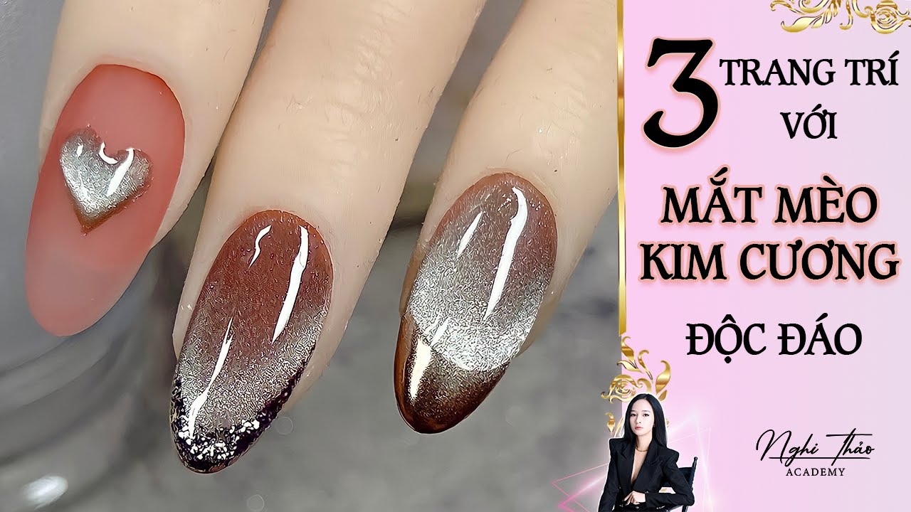 3 trang trí với mắt mèo kim cương nail độc đáo