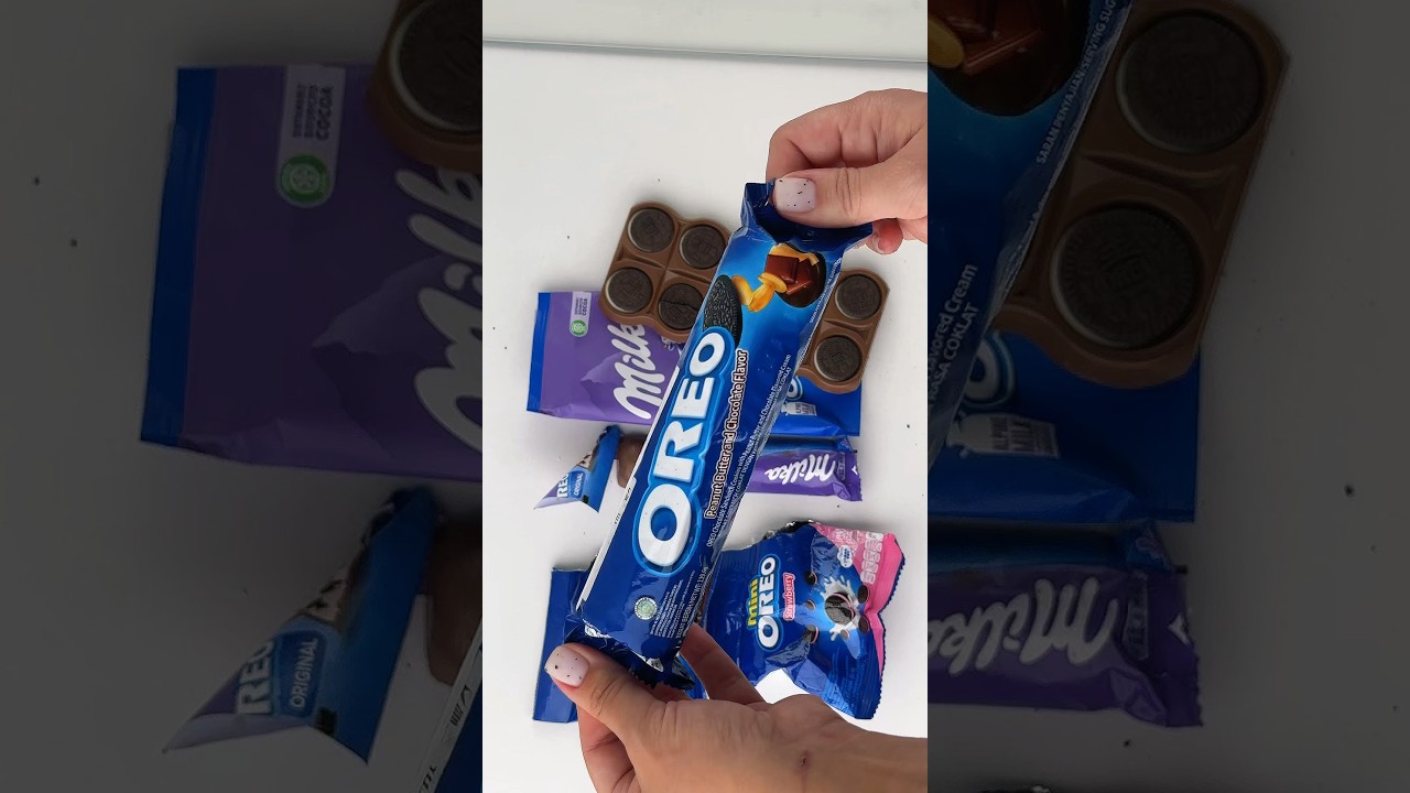 Oreo peanut butter & chocolate flavor ASMR #oreo #asmr #unpacking