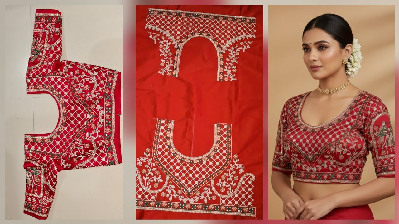Princess cut blouse cutting and stitching tutorial/ 36 size princess cut blouse#blousedesigns 