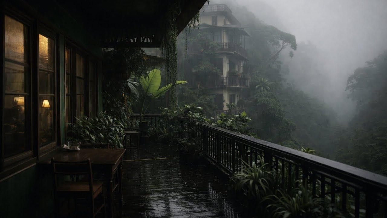 After the Rain at a Mountain Forest Cabin | Dripping Water & Distant Birds Ambience (2 Hours)