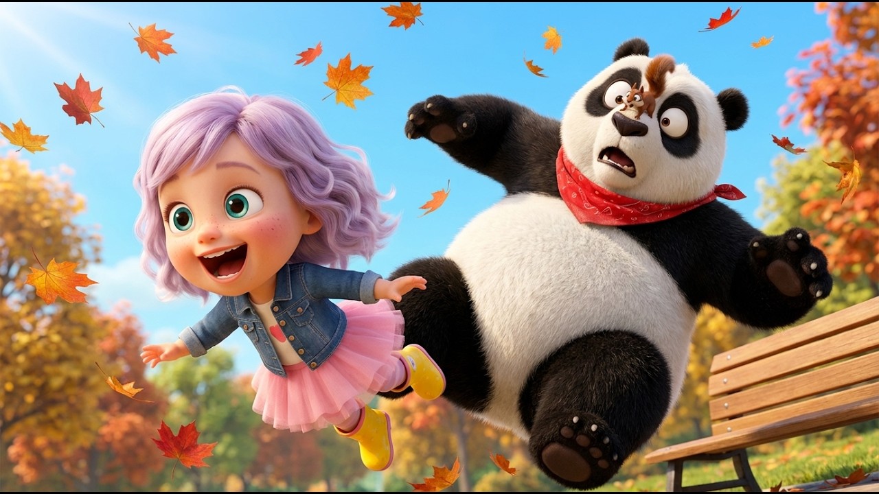 Cute Squirrel Steals Panda's Food! 🐿️😂 | Chloe & Panda Funny Cartoon