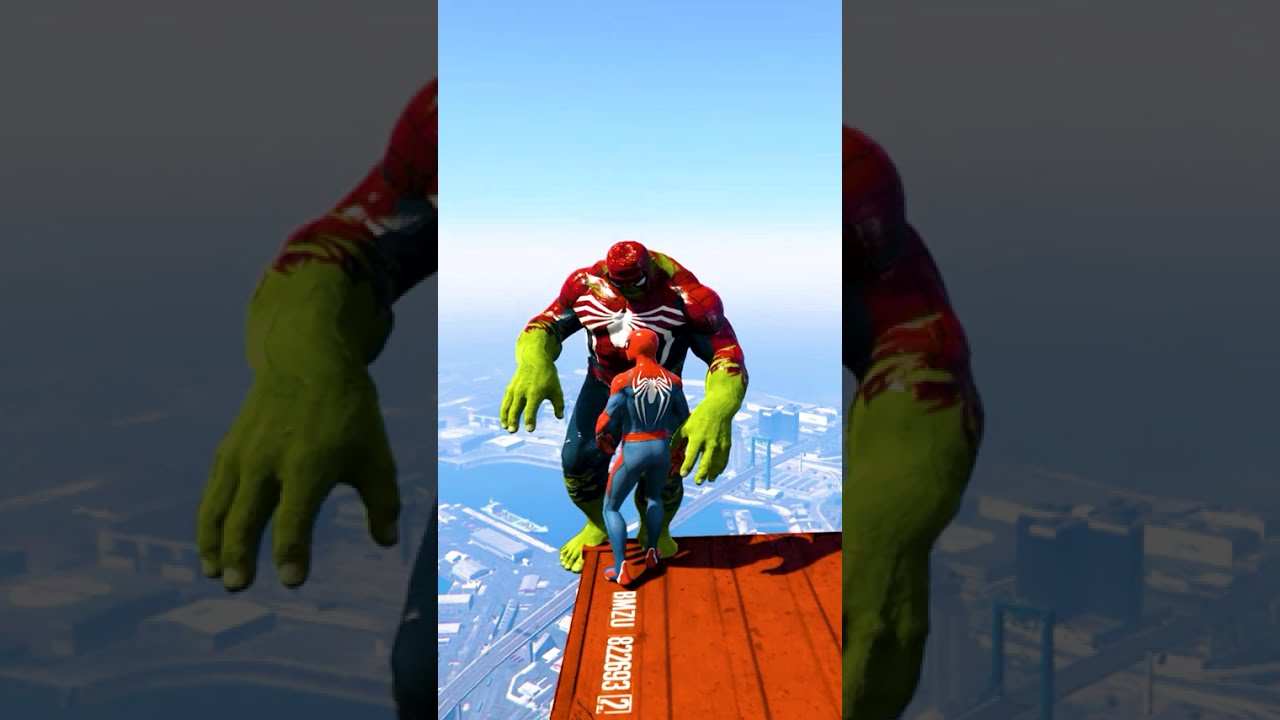 GTA 5 Epic Water Ragdolls Spiderman Jump/Fails Ep 31 #shorts