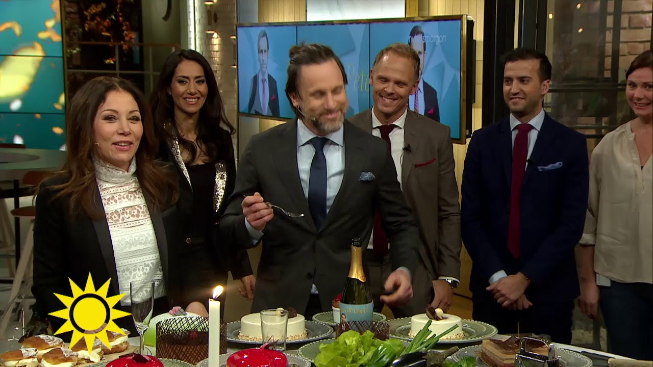 Här tackas Peter Jihde av kollegorna - Nyhetsmorgon (TV4)