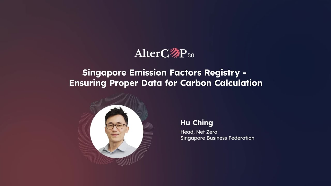 Singapore Emission Factors Registry - Ensuring Proper Data for Carbon Calculation