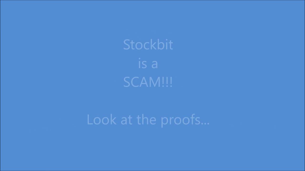 THIS IS A SCAM: Stockbit REVIEW