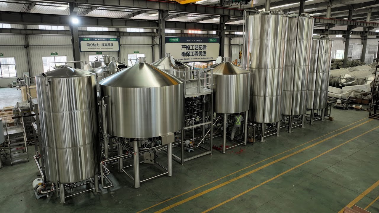 50BBL Commercial / Industrial Brewery Equipment 5 Vessel Brewing System for for American Client