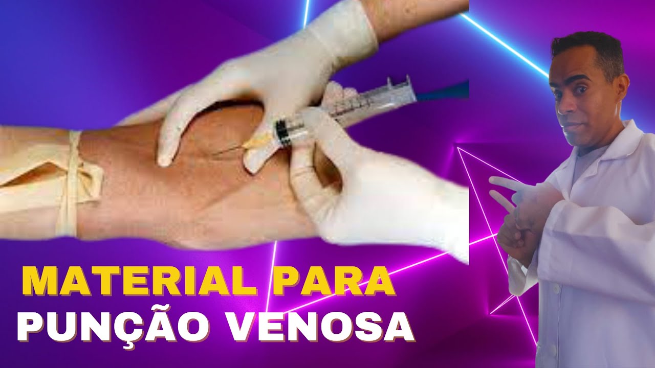 Como preparar a bandeja para punção venosa - vídeo aula passo a passo