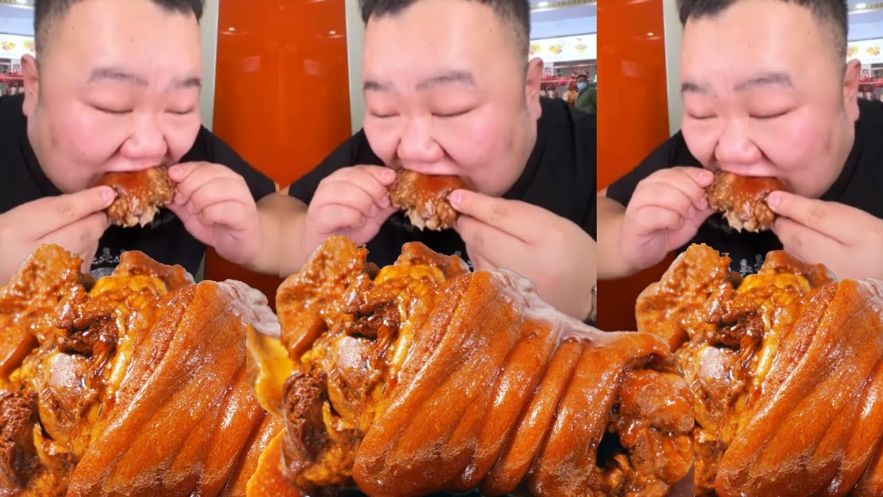 【大胃王挑戰】挑戰吃哈爾濱大肘子！狂吃10個吃到飽，肥而不膩一口咬下去滿嘴流油真過癮｜ Food Challenge【櫻木花胖】